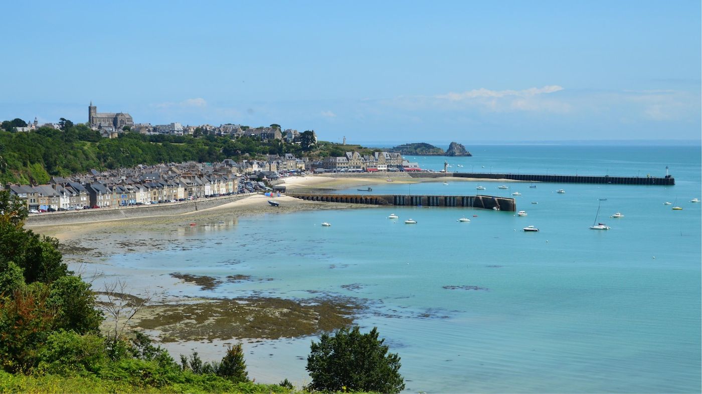 Cancale harbour on the Brittany coast